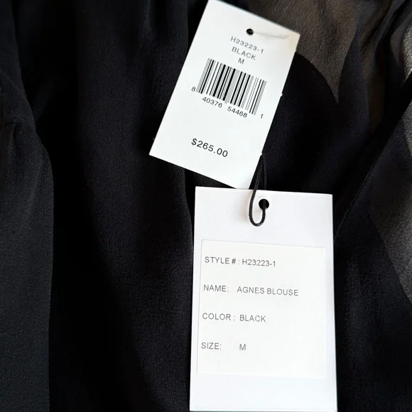 Generation Love Agnes Silk-blend Illusion Blouse Size Medium NWT - Picture 2 of 6